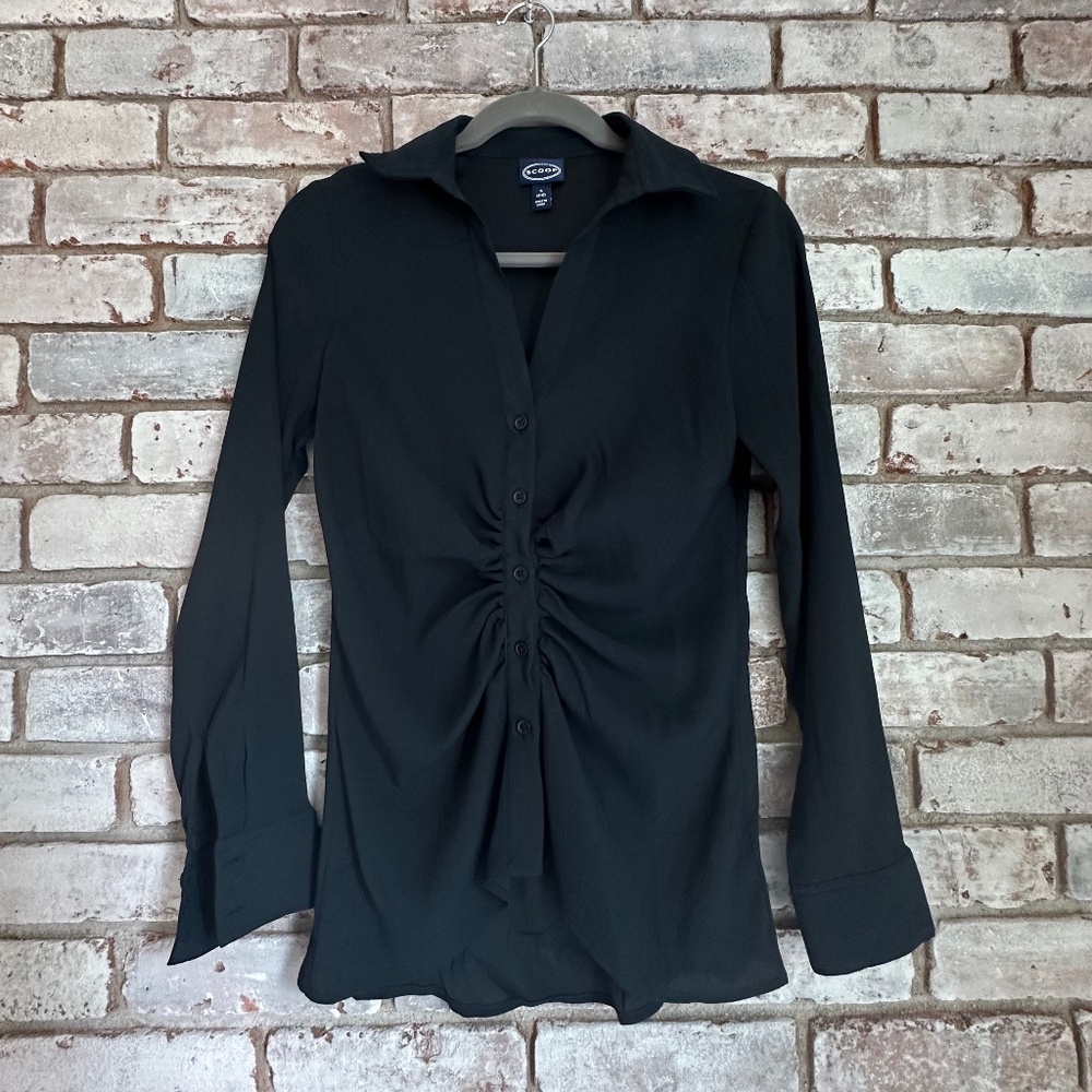 Scoop ruched blouse
